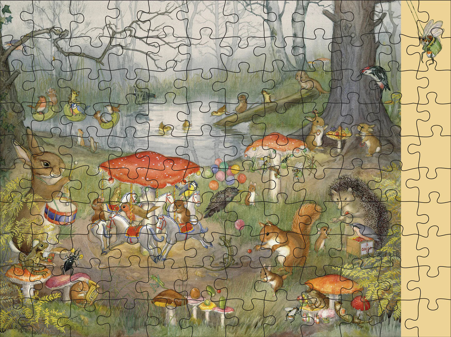 Molly Brett Woodland Adventures 120-Piece Double-Sided Puzzle Set