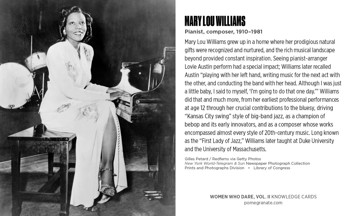 Library of Congress Knowledge Cards - Women Who Dare Vol. 2