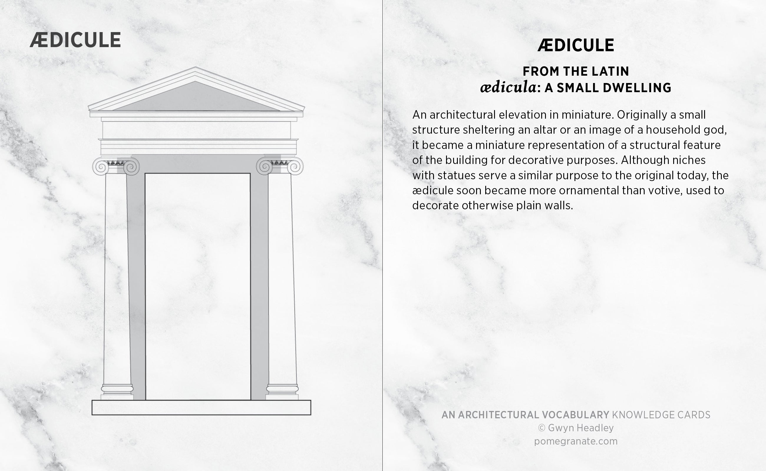 An Architectural Vocabulary Knowledge Cards