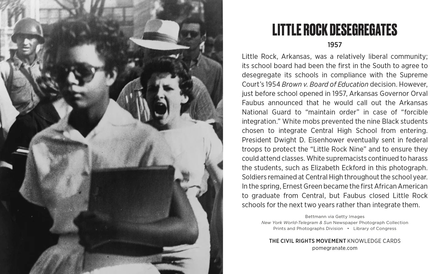 The Civil Rights Movement Knowledge Cards