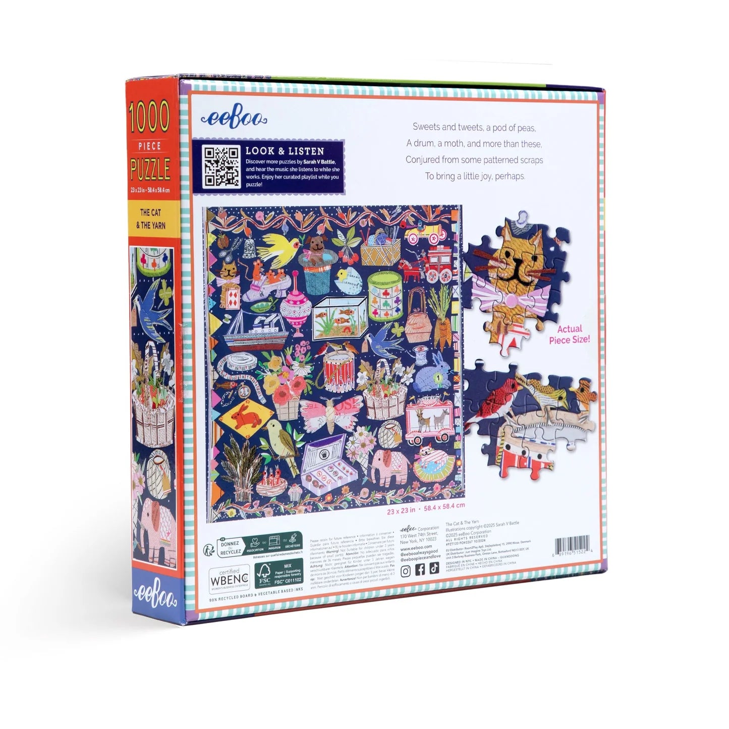 The Cat & The Yarn 1000 Piece Puzzle