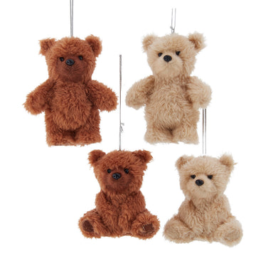 Furry Teddy Bear Ornament (Single) - Random Style