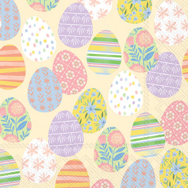 Eggstra Eggs in Cream Cocktail Napkins    