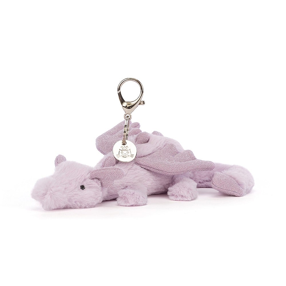 Jellycat Lavender Dragon Bag Charm    