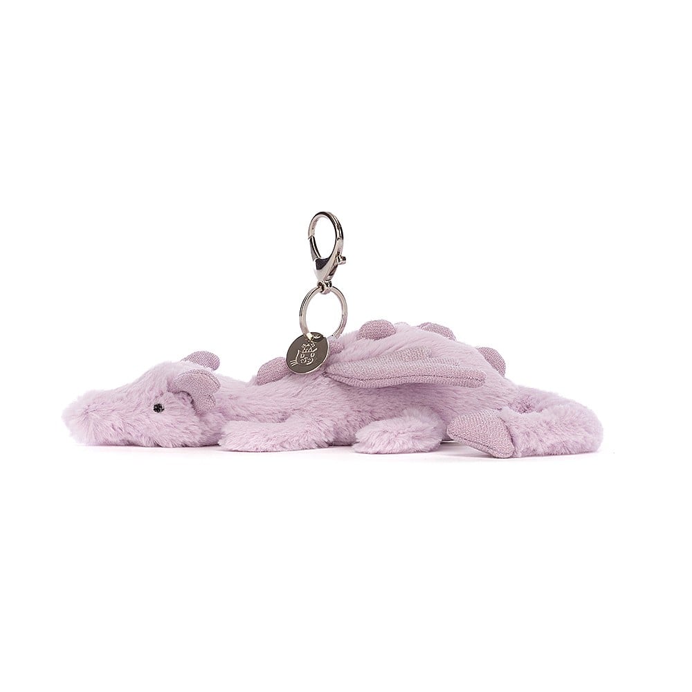 Jellycat Lavender Dragon Bag Charm    
