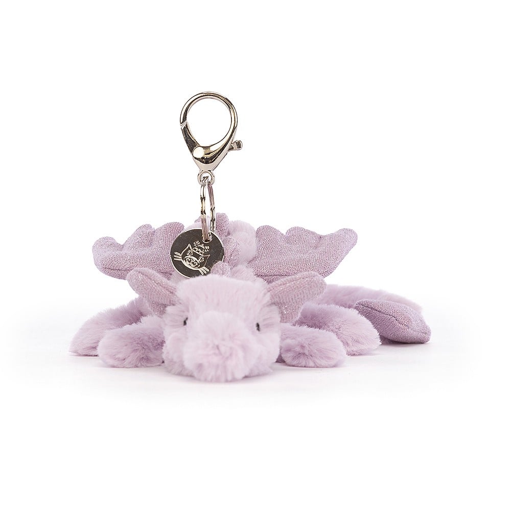 Jellycat Lavender Dragon Bag Charm    