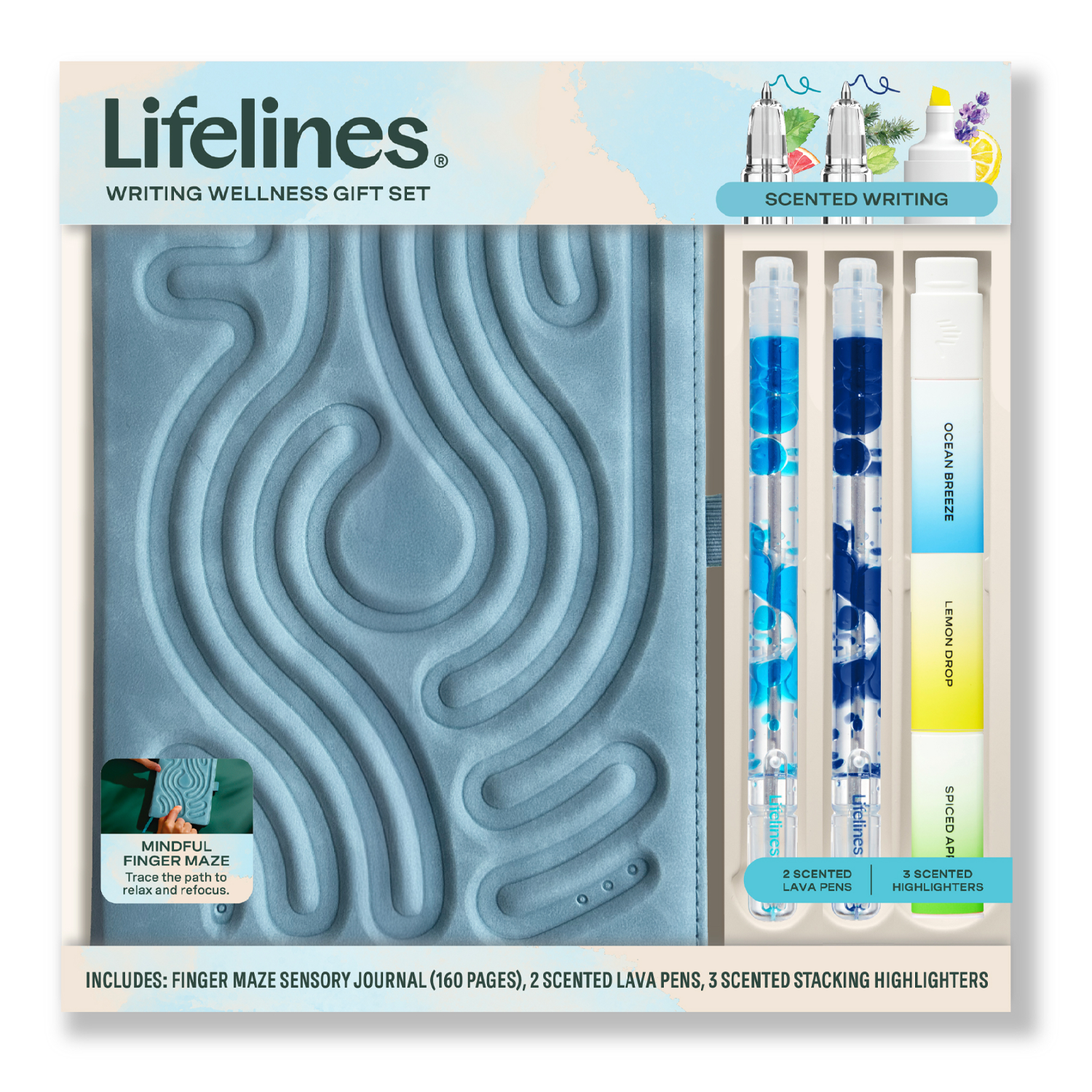 LFELNE Writing Wellness Gift Set - Blue