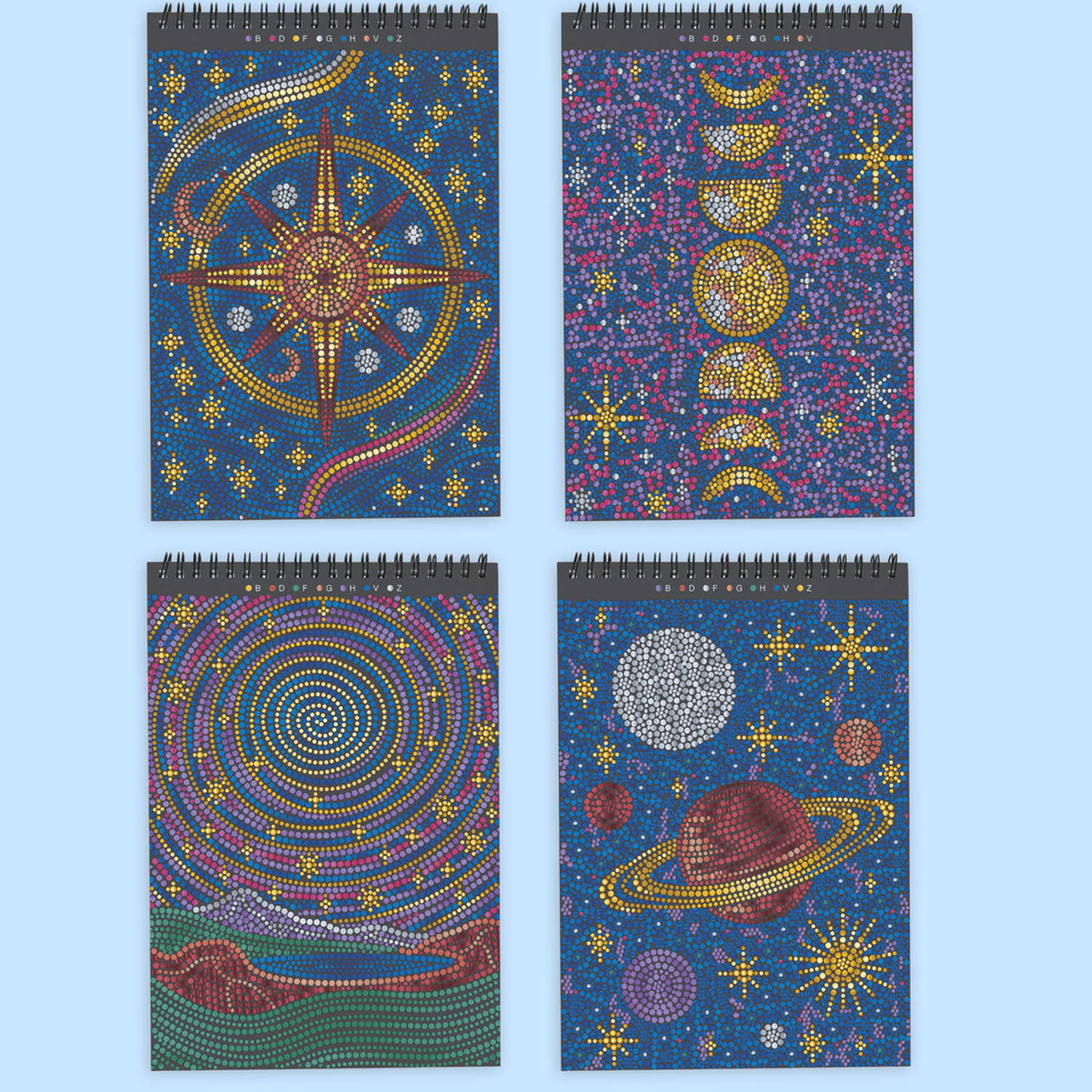 LFELNE FlowArt Dot-By-Letter - Into the Galaxy with Metallic Ink