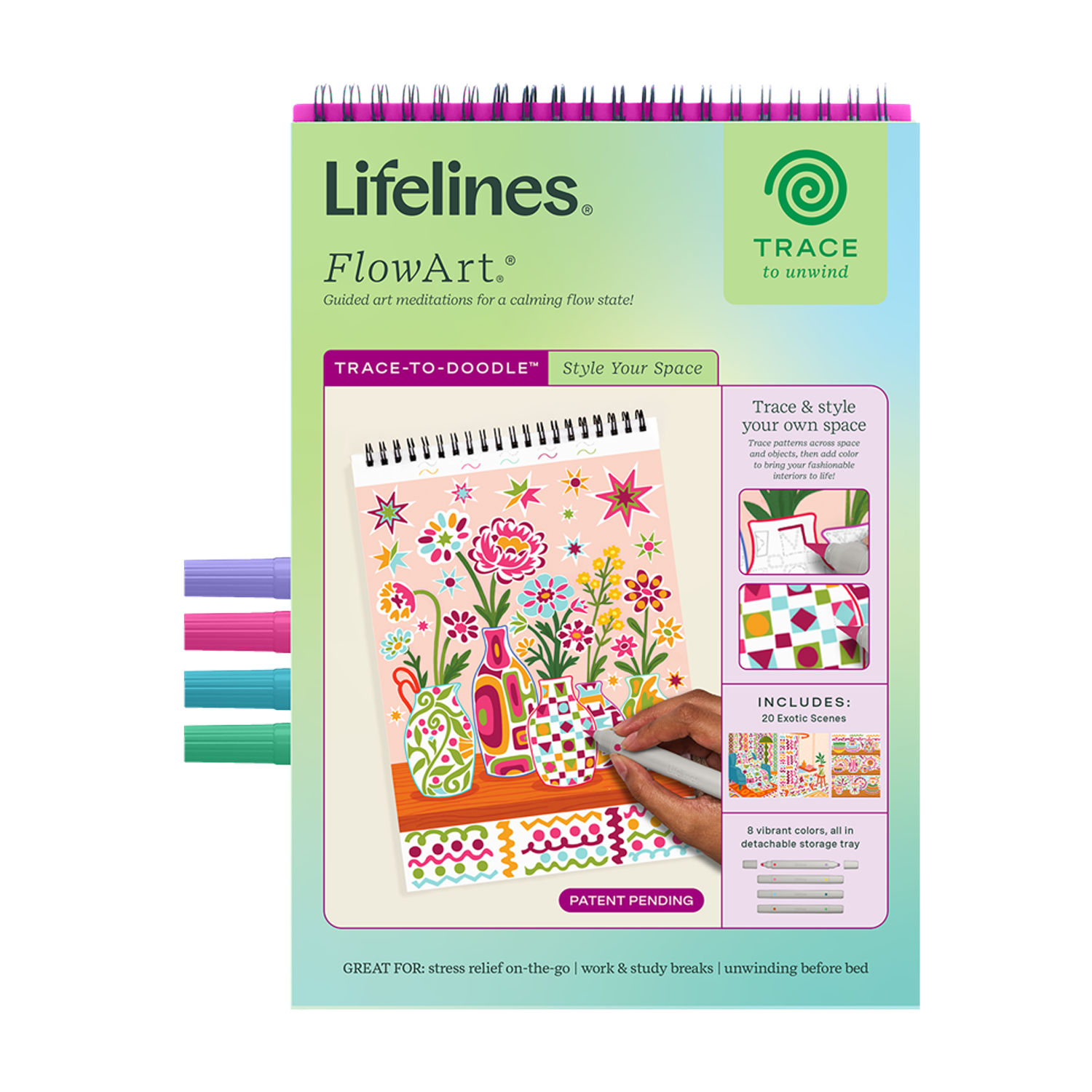 LFELNE FlowArt Trace-to-Doodle - Style Your Space