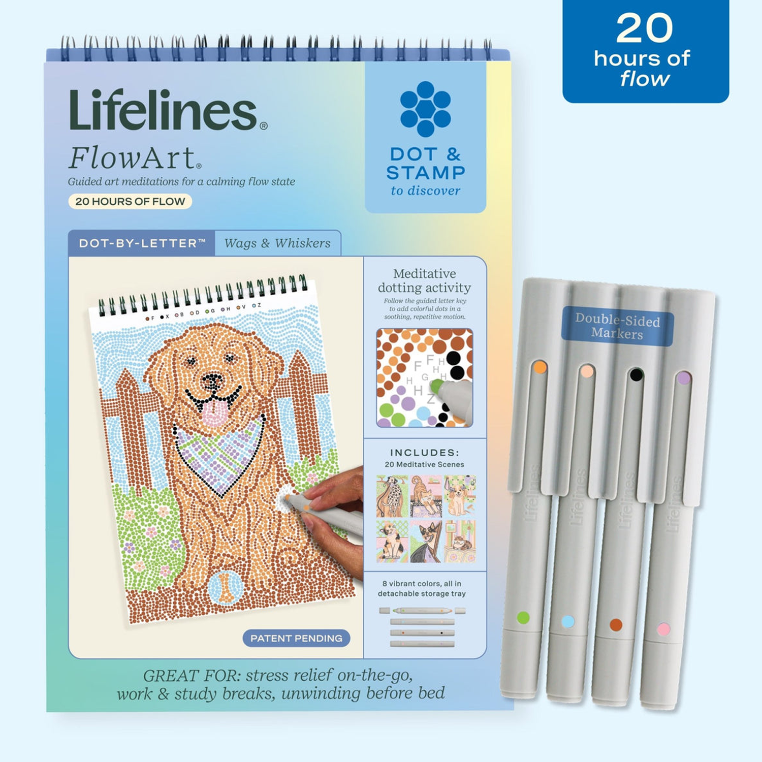 LFELNE FlowArt Dot-By-Letter - Wags and Whiskers
