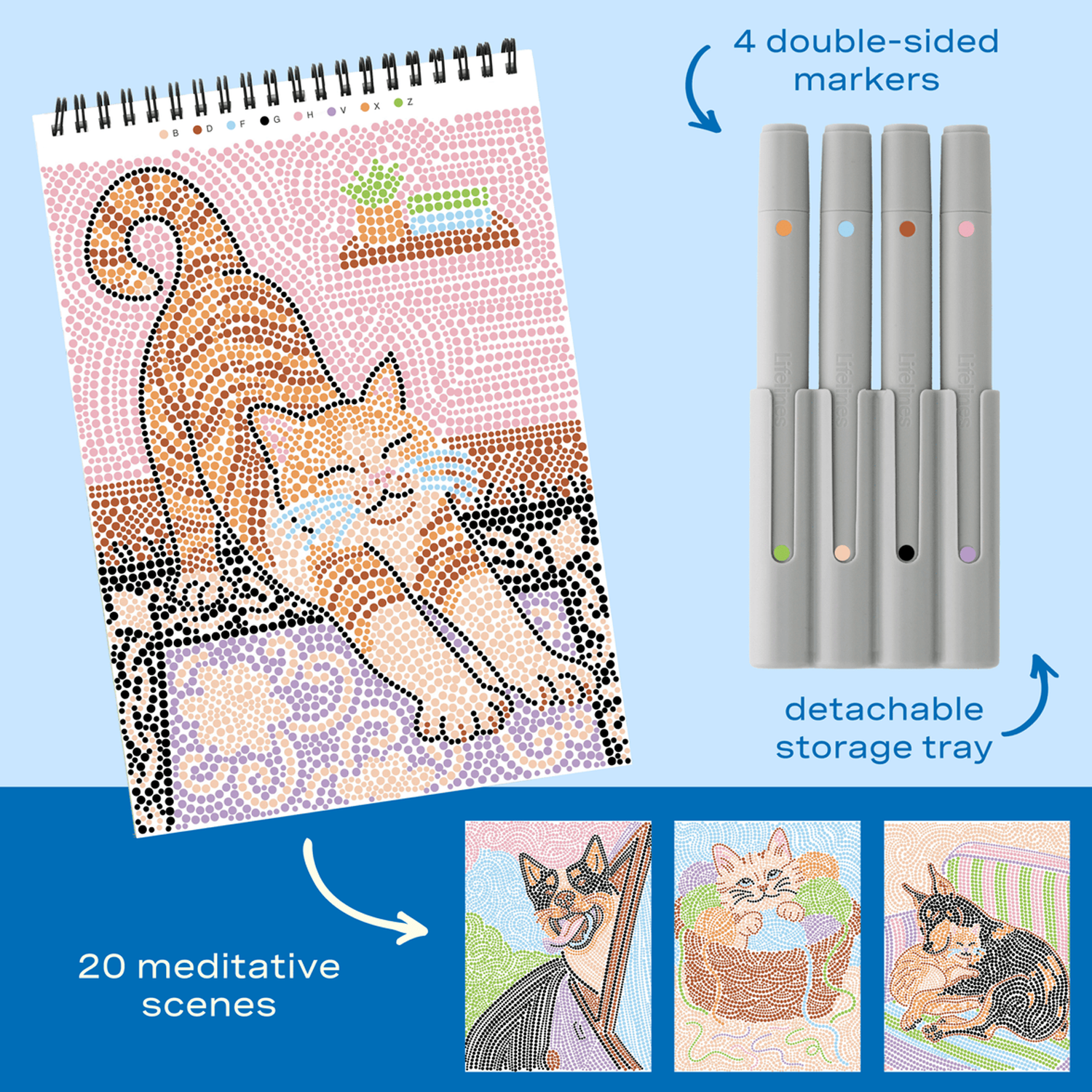 LFELNE FlowArt Dot-By-Letter - Wags and Whiskers