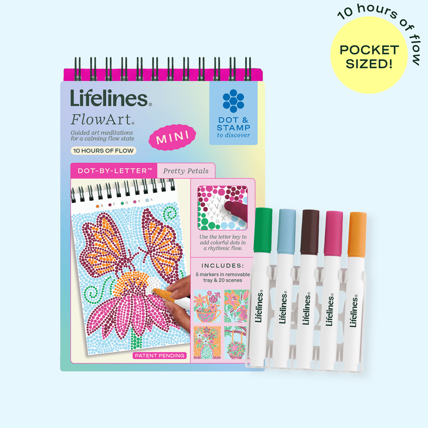 LFELNE FlowArt Mini Dot-by-Letter - Pretty Petals
