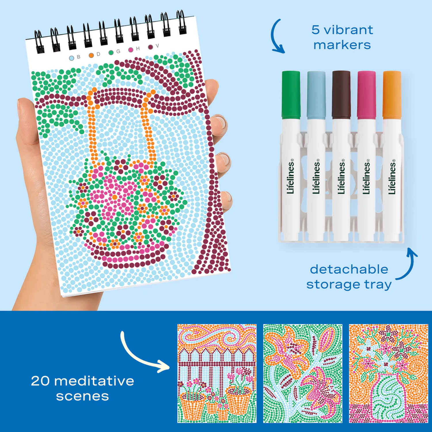 LFELNE FlowArt Mini Dot-by-Letter - Pretty Petals