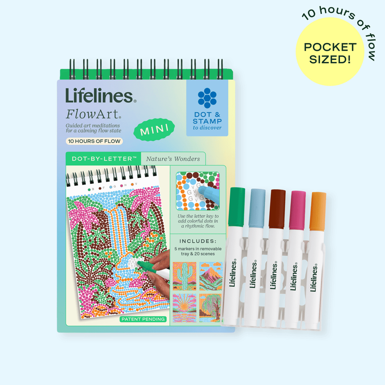 LFELNE FlowArt Mini Dot-by-Letter - Nature's Wonders