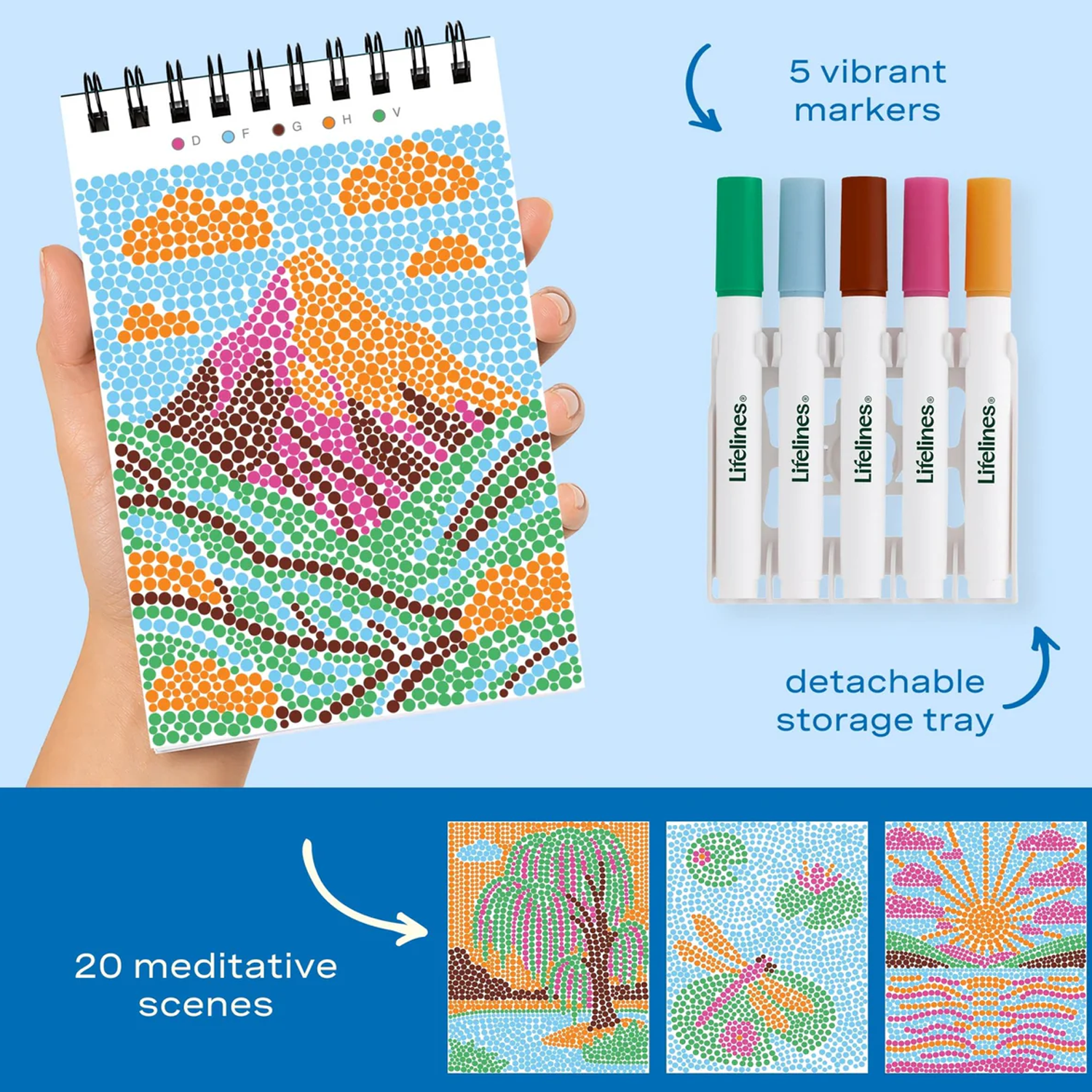 LFELNE FlowArt Mini Dot-by-Letter - Nature's Wonders