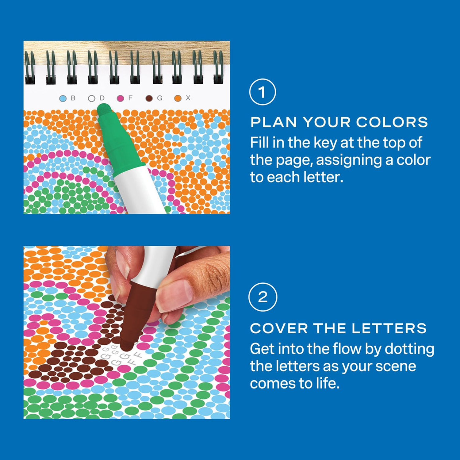 LFELNE FlowArt Mini Dot-by-Letter - Nature's Wonders