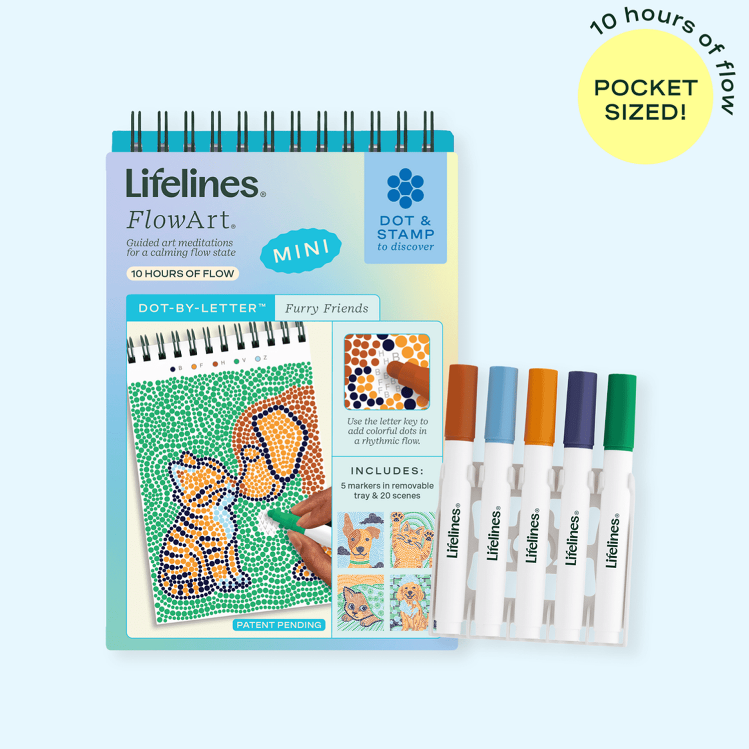 LFELNE FlowArt Mini Dot-by-Letter - Furry Friends