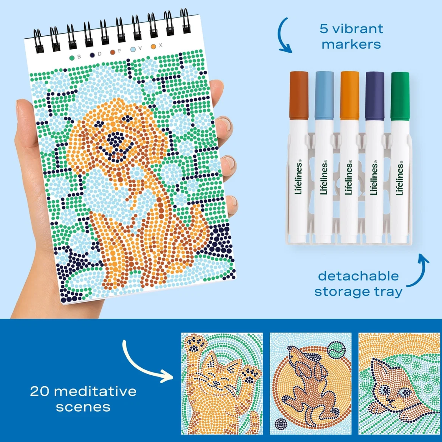 LFELNE FlowArt Mini Dot-by-Letter - Furry Friends