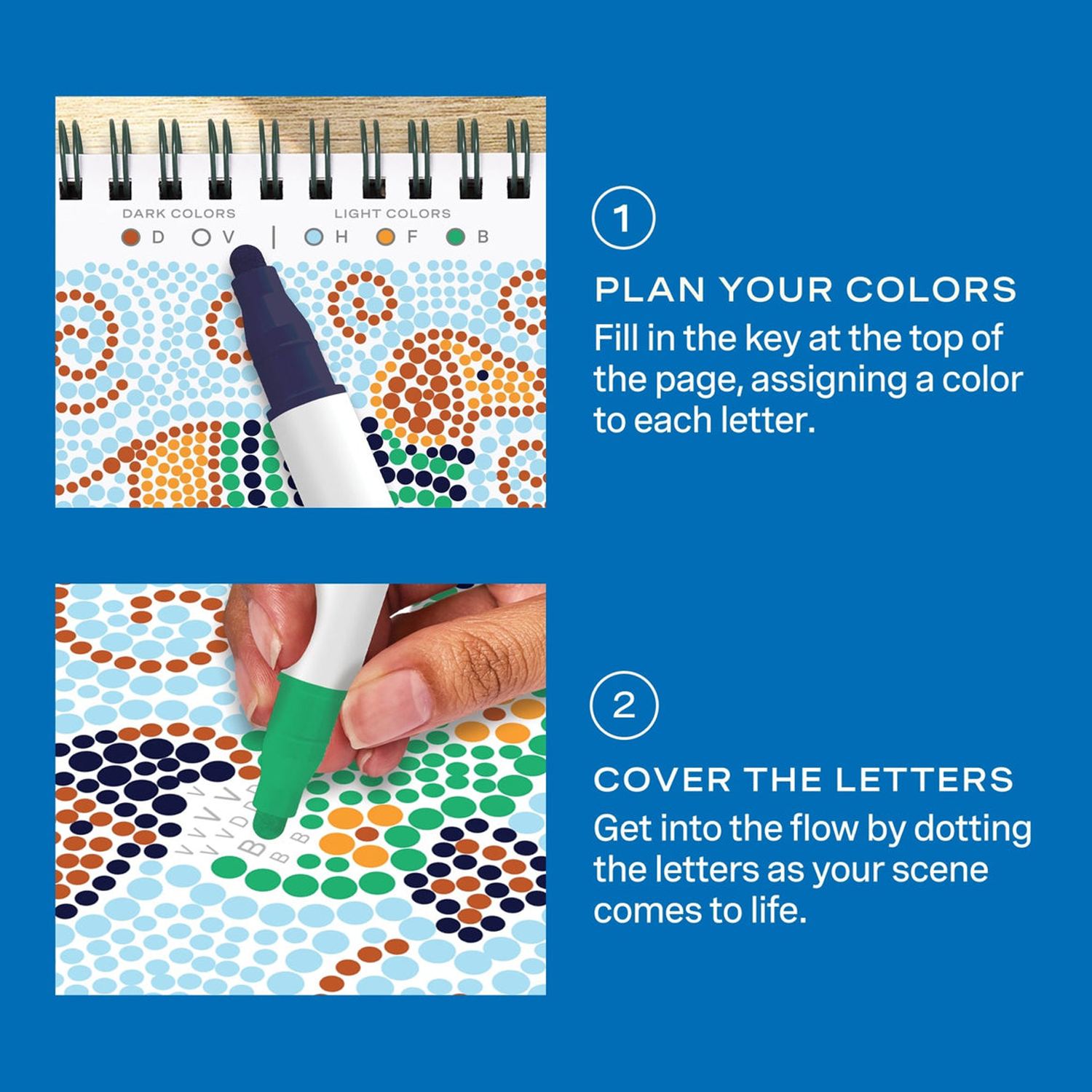 LFELNE FlowArt Mini Dot-by-Letter - Furry Friends