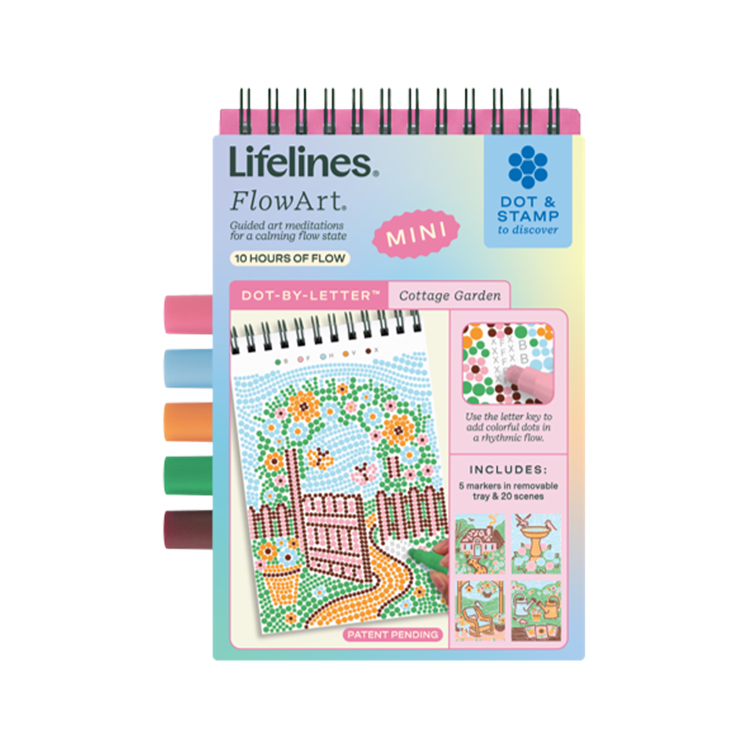 Lifelines FlowArt Mini Dot-by-Letter - Cottage Garden