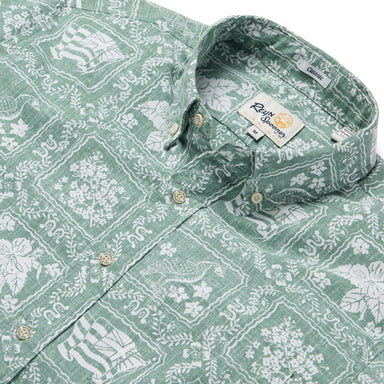 Reyn Spooner Lahaina Sailor Button Front Short Sleeve Camp Shirt