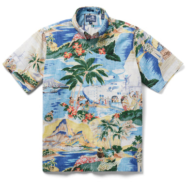 Reyn Spooner Transpacific 40's Button Front Camp Shirt    