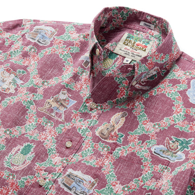 Reyn Spooner Hawaiian Christmas 2023 40th Anniversary Camp Shirt    