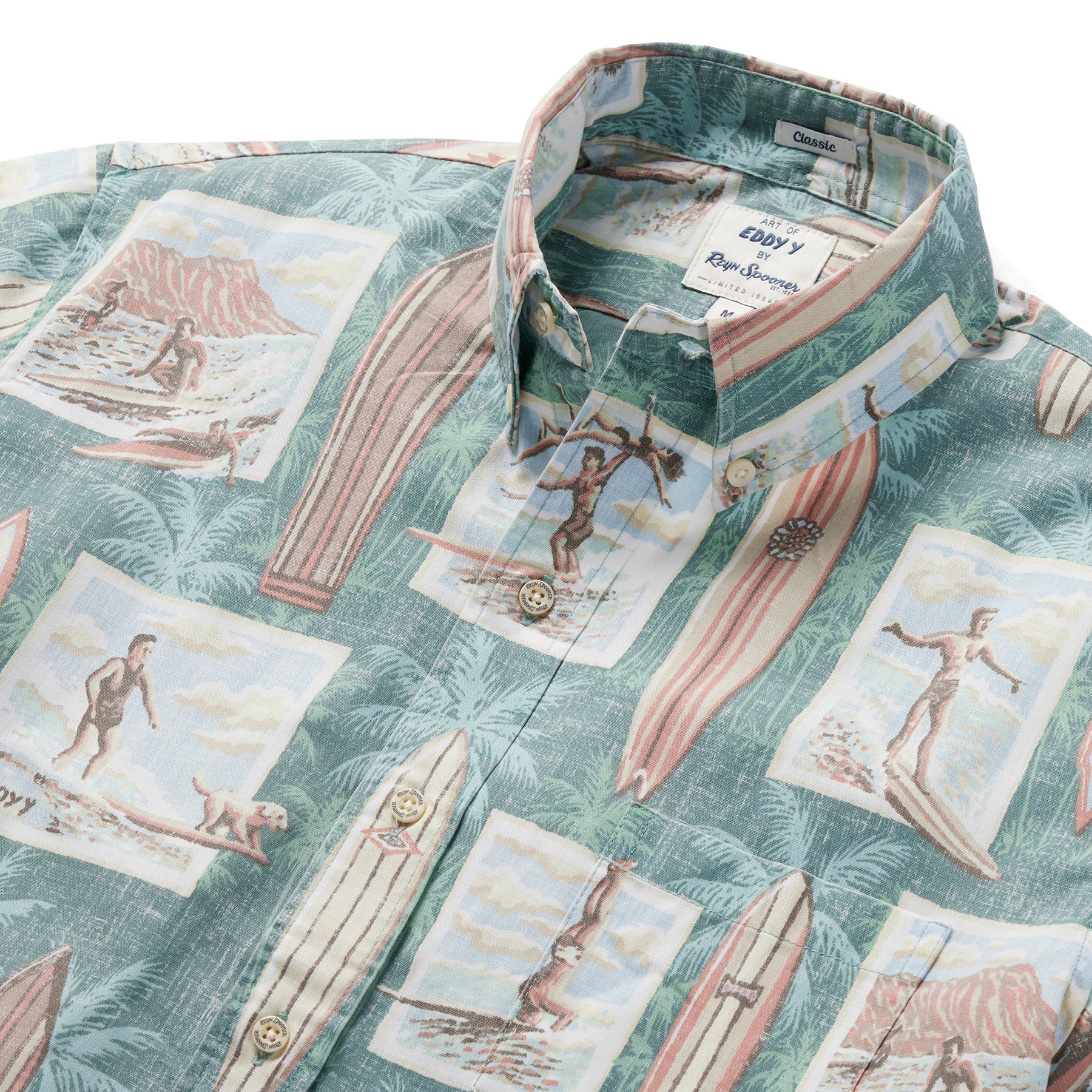Reyn Spooner Surf History Camp Shirt    