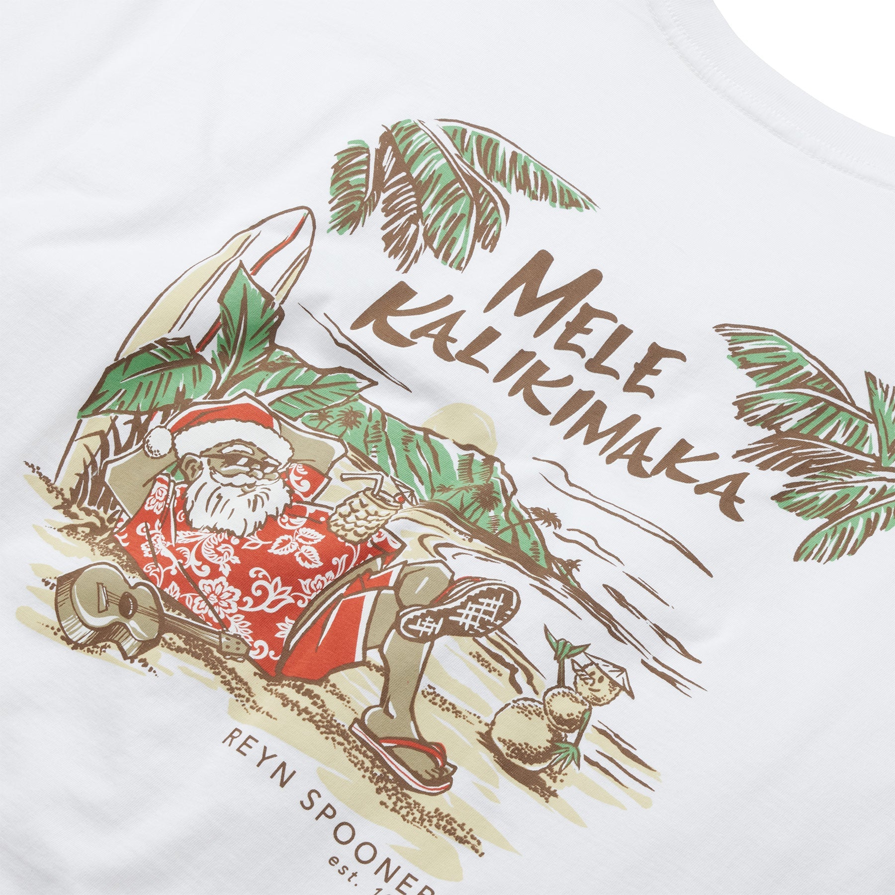 Reyn Spooner Waikiki Santa T-Shirt    