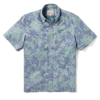 Reyn Spooner Alfred Shaheen Classic Pareau Button Front Camp Shirt    