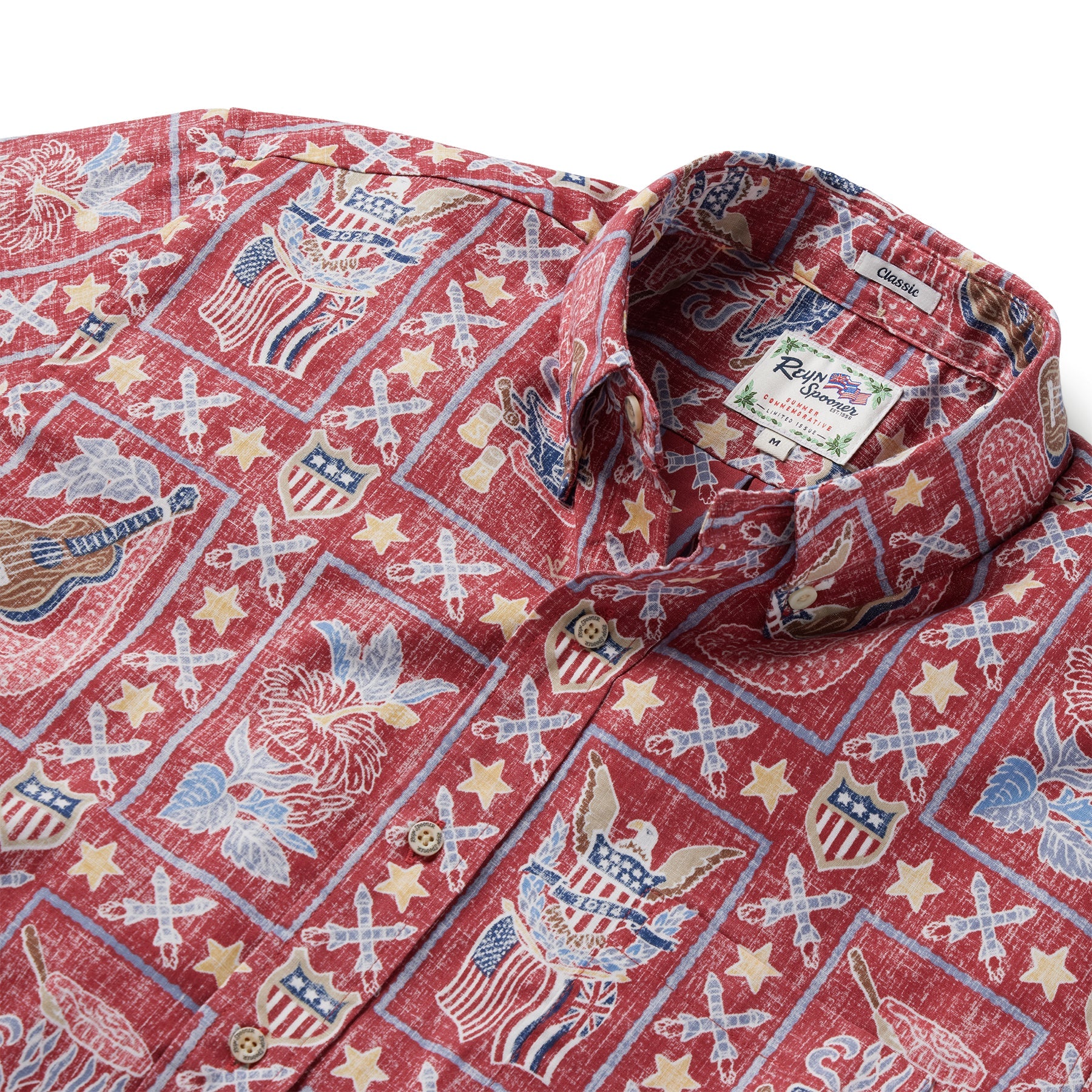 Reyn Spooner 2024 Summer Commemorative Button Front Camp Shirt    