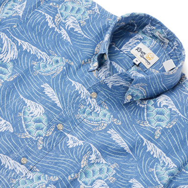 Reyn Spooner Honu'Aukai Button Front Camp Shirt    