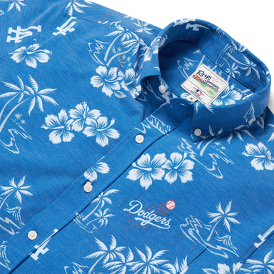 Reyn Spooner LA Dodgers 24 Kekai Performance Button Front Camp Shirt    