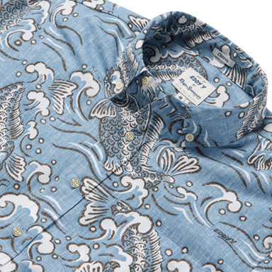 Reyn Spooner Koi Stream Button Front Short Sleeve Camp Shirt