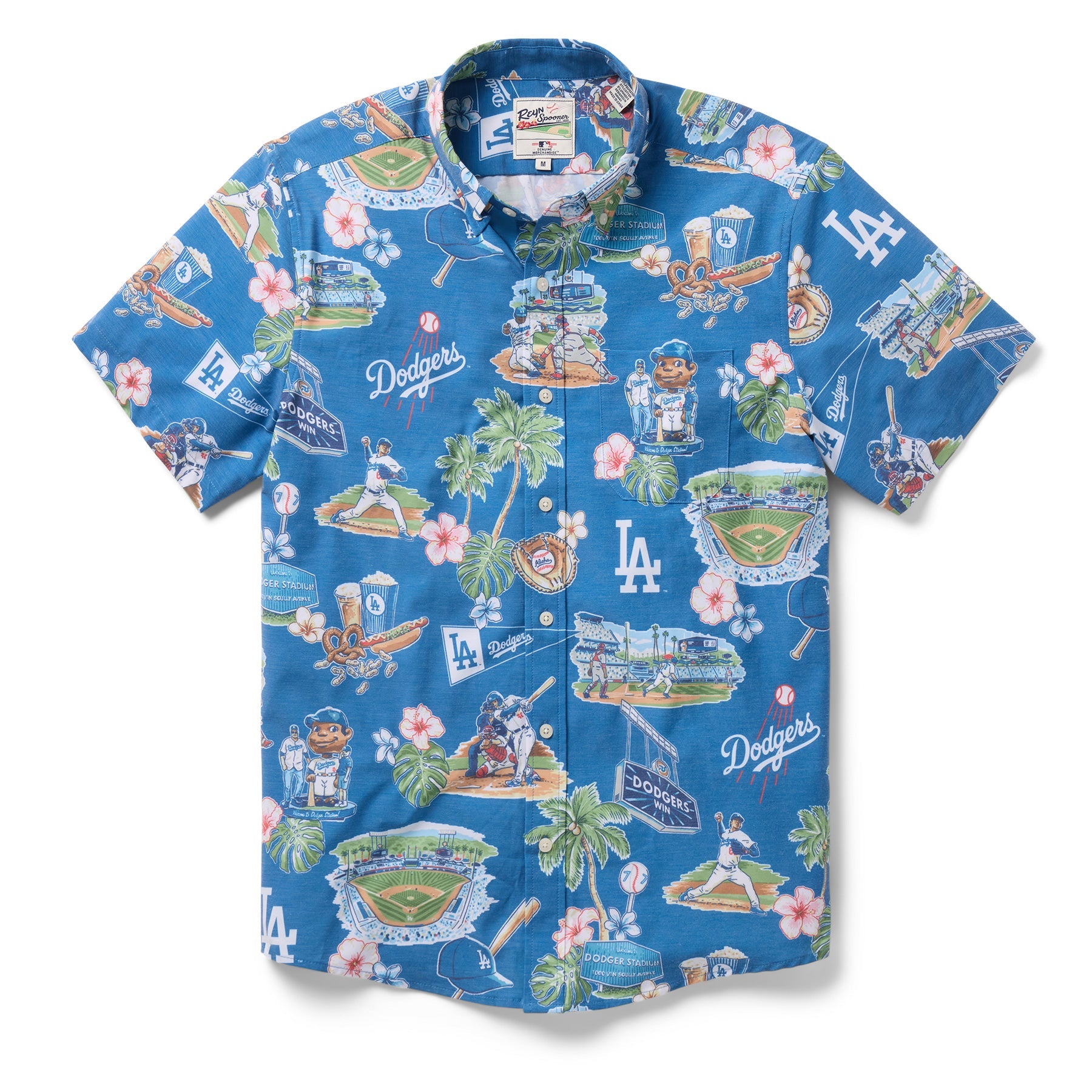 Reyn Spooner MLB® Los Angeles Dodgers Scenic Performance Button Front Scenic S 01346111