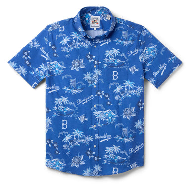 Reyn Spooner MLB® Brooklyn Dodgers Cooperstown Performance Button Front Blue M 805766379199