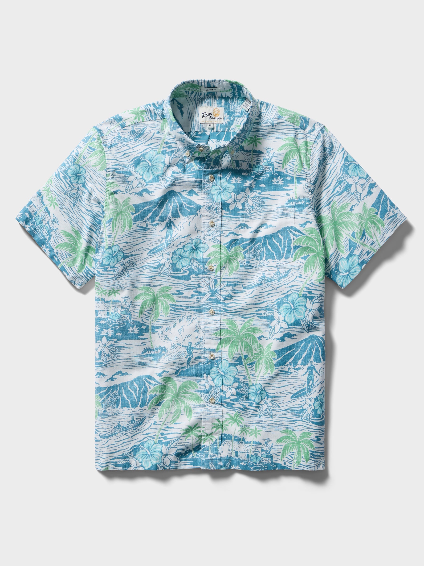 Reyn Spooner Paradise Found Button Front Short Sleeve Camp Shirt