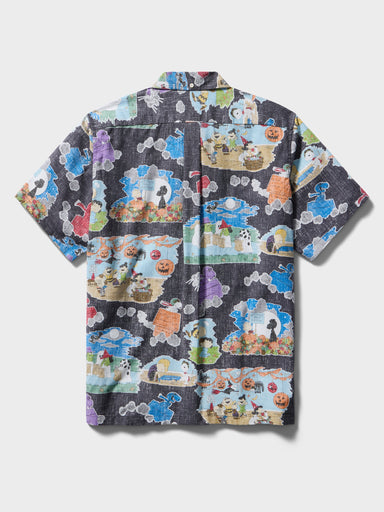 Reyn Spooner It's The Great Pumpkin Charlie Brown: 60th Anniversary Button Front Short Sleeve Camp Shirt