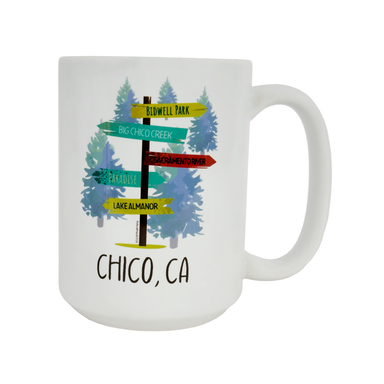 Chico, CA Signpost Mug