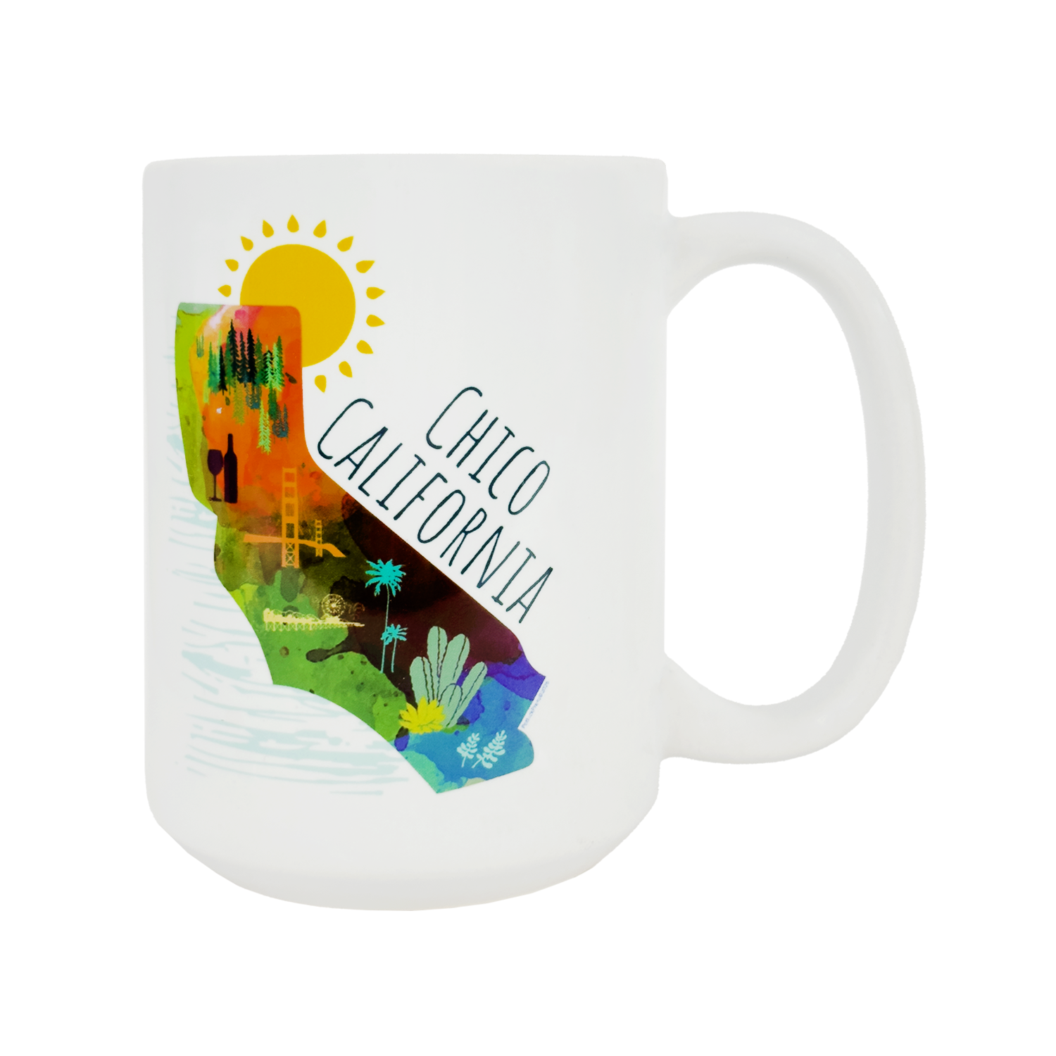 Chico, California State Icons Mug