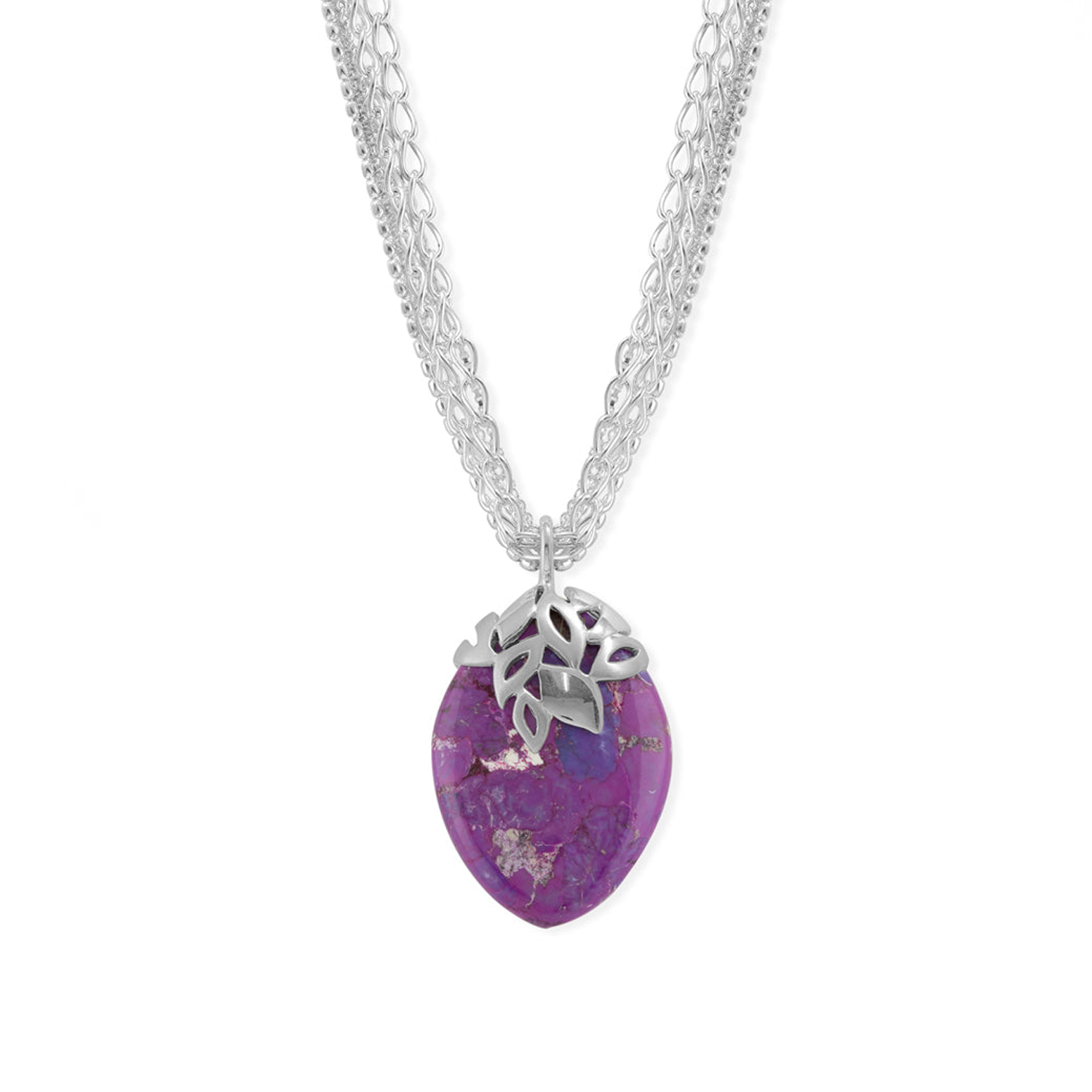 Boma Purple Turquoise Teardrop Necklace