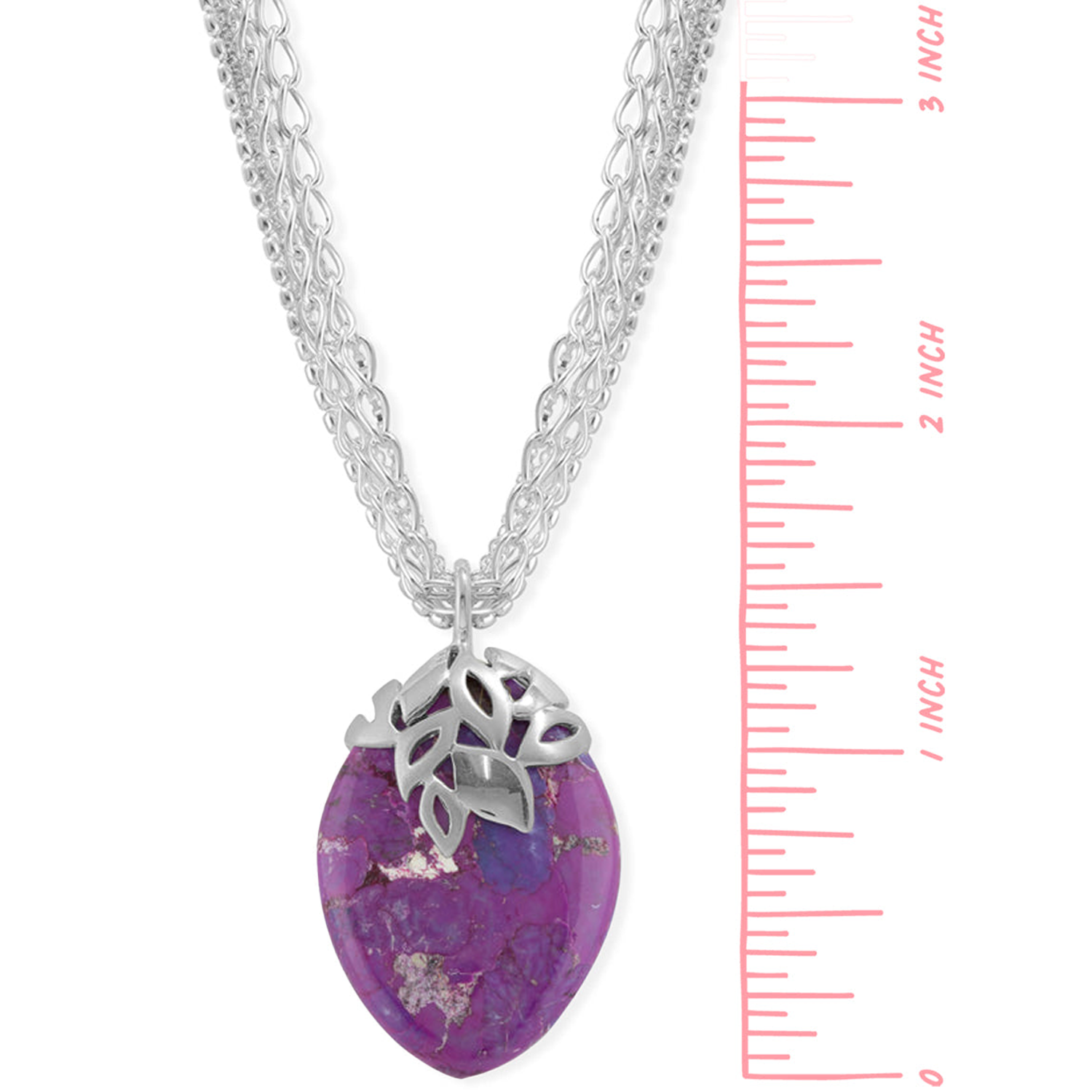 Boma Purple Turquoise Teardrop Necklace