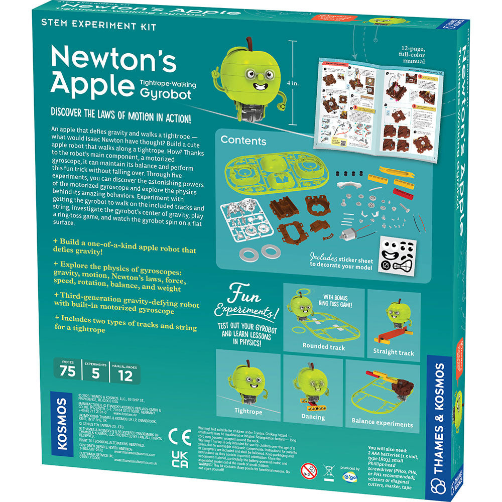 Newton's Apple Tightrope Walking Gyrobot
