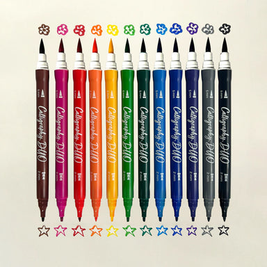 ooly Calligraphy Duo - 12 Double Ended Markers