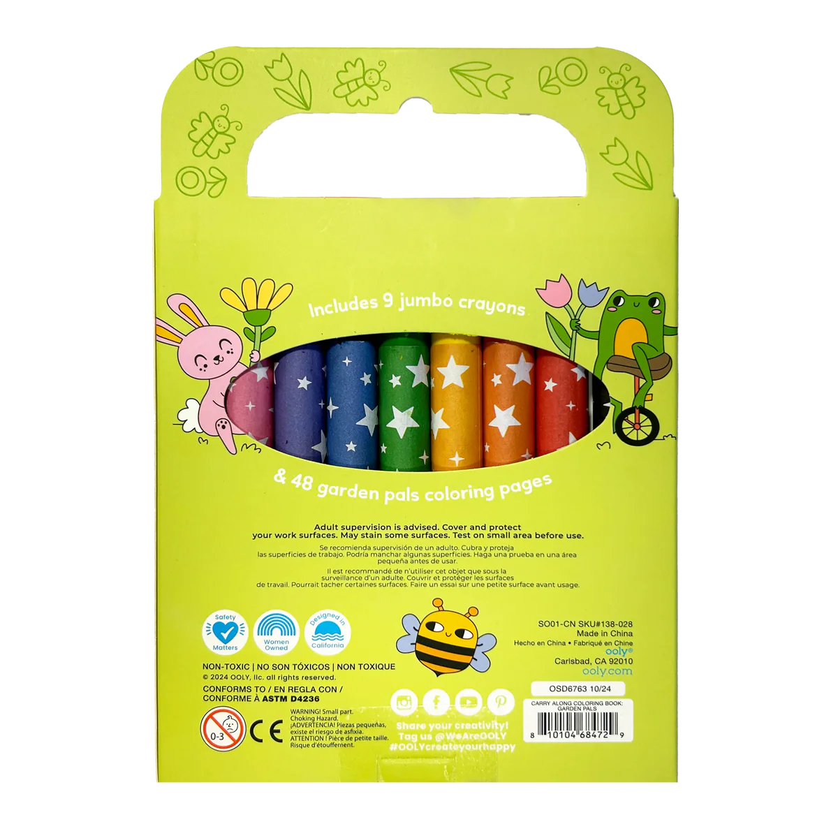 ooly Garden Pals Carry Along Coloring Book