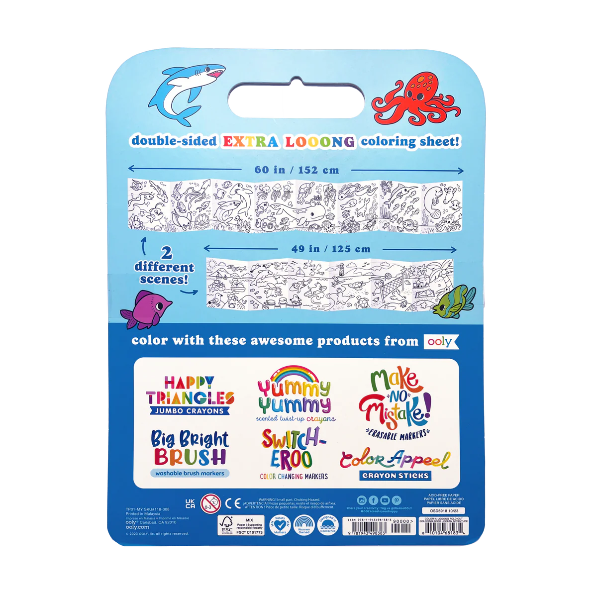 OOLY COLOR-A-LOOONG OCEAN ADV