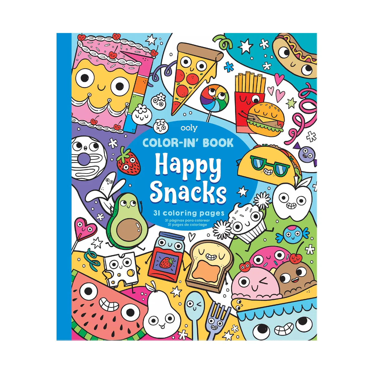 OOLY COLORBK HAPPY SNACKS