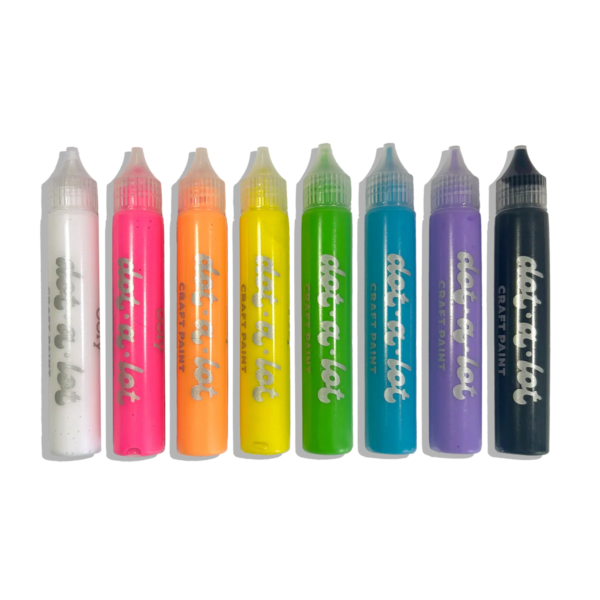 ooly Dot-a-Lot 3D Dimensional Craft Paint - Brights - Set of 8