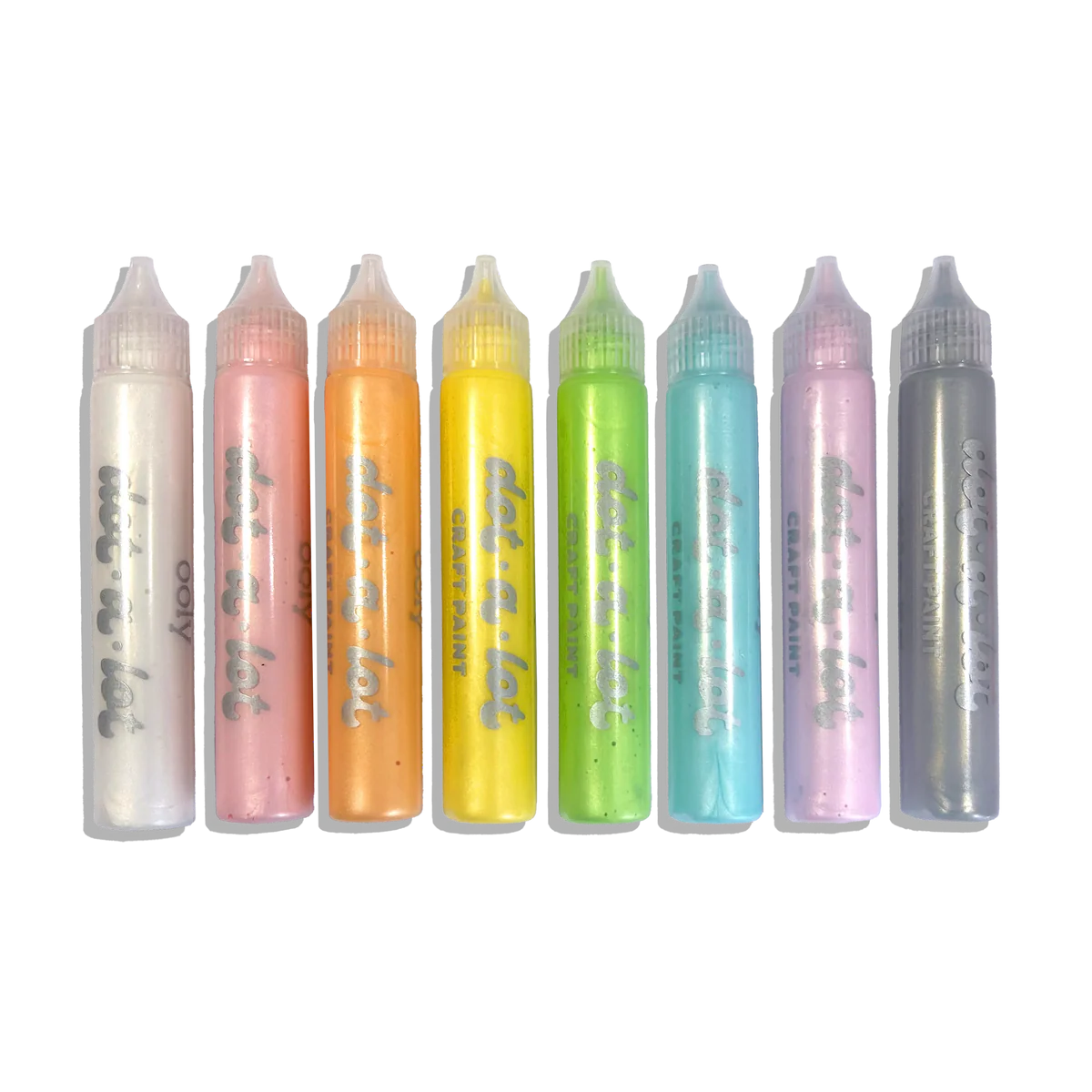 ooly Dot-a-Lot 3D Dimensional Craft Paint - Pearlescent - Set of 8