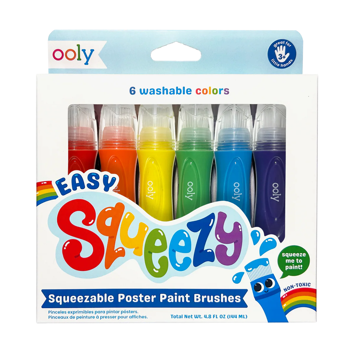ooly Easy Squeeze Poster Paint Brushes